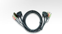 2L-7D02UI - Aten - 2Mtr  DVI-I and USB + Audio KVM Cable ( Suitable with VGA Adaptors )