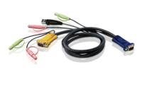 2L-5302U Aten Integrated all in one KVM cable / USB with 3 in 1 SPHD (Aten KVM Cable ) 1.8M