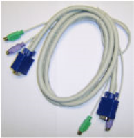 KVMC-E-VKVM-03 triple-coaxial PS2 KVM cable, male-male, 3metres