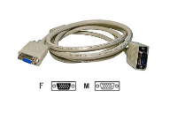 KVMC-SVGAMF-10 / S-VGA triple coaxial video only Extension cable, male-female, 10metres