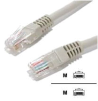 KVMC-UTP-RJ45-01 UTP cable with RJ45 connector, 1metre