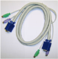KVMC-E-VKVM-05 triple-coaxial PS2 KVM cable, male-male, 5metres