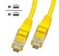 C64-UTP-03 Category 6 UTP Patch Cable EV1, 3 metres, colour Yellow (Network Cat6 Cable)