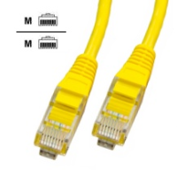 C64-UTP-0.5 Category 6 UTP Patch Cable EV1, 0.5 metres, colour Yellow (Network Cat6 Cable)