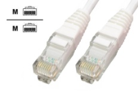 C69-UTP-01 Category 6 UTP Patch Cable EV1, 1 metres, colour White (Network Cat6 Cable)