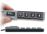 XK-1322-UKVM4-R - 4 x Button Remote control /  X-keysSticks for KVM Control