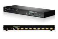 CS1708I - Aten - 8 Port PS/2-USB KVM Switch, 1-Local/Remote Share Access 8-Port PS/2-USB VGA KVM over IP Switch, Cascade/ stackable