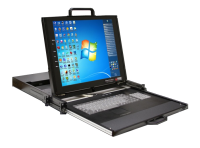 RV1-CDKVT19 Rose RackView LCD KVM Console (1U) 19" LCD dvi Drawer & Keyboard w/ Touchpad Dual Rail, RV1-CDKVT19DVI ( KVM Rack Drawer )