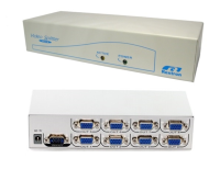 RX-VSA18 - Rextron - 8 port video splitter 300Mhz   (1x Computer to upto 8 Monitors ) S-VGA Monitor splitter ( RX-VSA18)