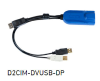 D2CIM-DVUSB-DP  Raritan Dominion KX2 Digital Display Port, USB CIM required for virtual media (BIOS access), absolute mouse synchronization, tiering, audio and Smart Card/CAC use