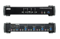 CS1924 - Aten - 4 Port, USB 3.0, 4K KVM, DisplayPort (DP), KVM-P Switch, 4K @ 60 Hz