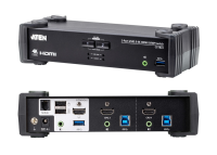 CS1822 - ATEN - 2 Port USB 3.0 4K HDMI KVMP™ Switch with Audio Mixer Mode *NEW*