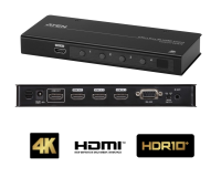 VS481C - Aten - 4 Port True 4K HDMI Switch, HDMI 2.0, 3D, Deep Colour, 4K, HDCP 2.2 compliant, with auto switching (4K @ 60Hz)