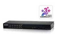 KH1516Ai - Aten - 1-Local/Remote Share Access 16-Port Cat 5 High Density KVM over IP Switch with Daisy-Chain Port (KH Range)