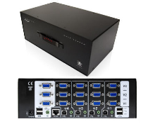 AV4PRO-VGA-TRIPLE-UK ADDER 4 Port Triple Screen Pro VGA Range KVM Switch ( USB & VGA Pro Multiscreen KVM Switch ADDER  AV4PRO-VGA-TRIPLE-UK