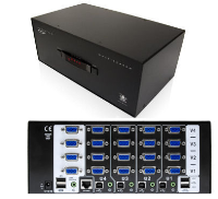 AV4PRO-VGA-QUAD-UK  ADDER 4 Port Quad  screen Pro VGA Range KVM Switch ( USB & VGA Pro Multiscreen KVM Switch