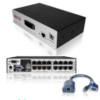 AVX5016IP  AdderView 4 Remote IP KVM Users & 1 Local User to 16 ports. UTP KVM Switch Unit, PSU, UK Adder AVX5000IP range ( Adder Cat5016IP-IEC )