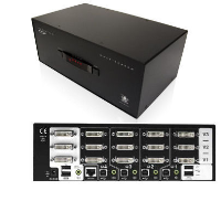 AV4PRO-DVI-TRIPLE-UK AdderView DVI PRO Multiscreen 4 port TRIPLE VIDEO KVM switch ( MultiVideo DVI-D with USB2 )
