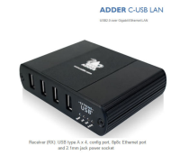 C-USB-LAN-RX-IEC C-USB LAN USB2.0 extender over GbE LAN Receiver IEC ( IP- USB Extender )