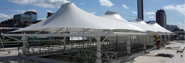 Fabric Exterior Canopies for Restaurants