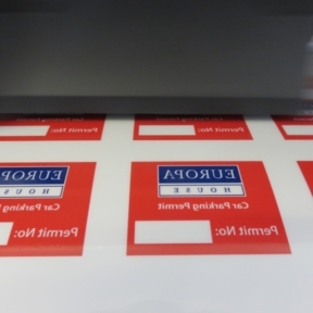High Quality Parking Permit Stickers