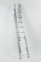 Aluminium 3 Part Extension Ladder - Te  - Ramsay Standard Pattern / Round Rung