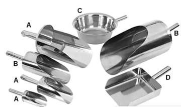 Easy to Sterilise Stainless Steel Scoops