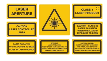Suppliers of Laser Warning Labelling