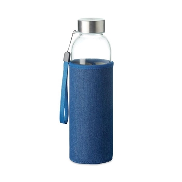 Utah Denim Glass Water Bottle 500ml