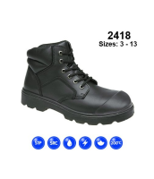 Himalayan Black DD Safety Boot SMS Scuff Cap