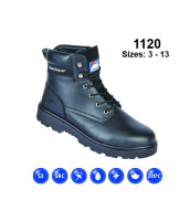 Himalayan Black Leather DD SMS Safety Boot