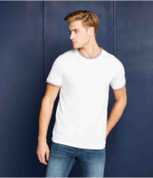 Kustom Kit Fashion Fit Tipped T-Shirt