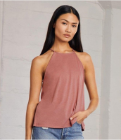 Bella Ladies Flowy High Neck Tank Top