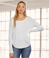 Bella Ladies Flowy 2x1 Long Sleeve T-Shirt