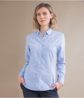 Henbury Ladies Modern Long Sleeve Regular Fit Oxford Shirt