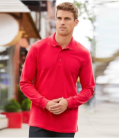 Gildan Long Sleeve Premium Cotton Double Pique Polo Shirt