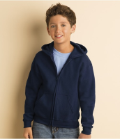 Gildan Kids Heavy Blend   Zip Hooded Sweatshirt