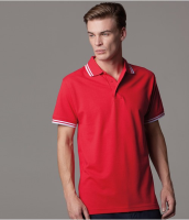 Kustom Kit Contrast Tipped Poly/Cotton Pique Polo Shirt