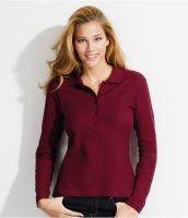 SOL'S Ladies Podium Long Sleeve Cotton Pique Polo Shirt