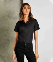 Suppliers Of Kustom Kit Ladies Short Sleeve Tailored Poplin Shirt