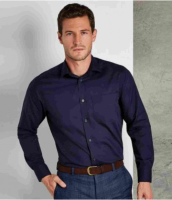 Suppliers Of Kustom Kit Long Sleeve Tailored Poplin Shirt