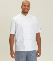 Suppliers Of Dennys Short Sleeve Press Stud Chef's Jacket