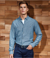 Suppliers Of Premier Organic Fairtrade Certified Long Sleeve Chambray Shirt