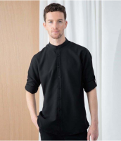 Suppliers Of Henbury Mandarin Roll Sleeve Anti-Bac Wicking Shirt