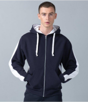 Suppliers Of Finden and Hales Contrast Zip Hooded Sweatshirt