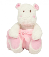 Suppliers Of Mumbles Hippo with Printed Fleece Blanket