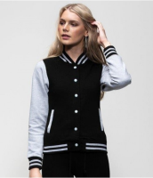 Suppliers Of AWDis Girlie Varsity Jacket