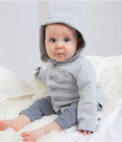 Suppliers Of BabyBugz Baby Striped Hooded T-Shirt