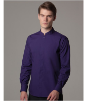 Suppliers Of Kustom Kit Long Sleeve Tailored Mandarin Collar Shirt