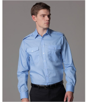 Suppliers Of Kustom Kit Long Sleeve Tailored Pilot Shirt